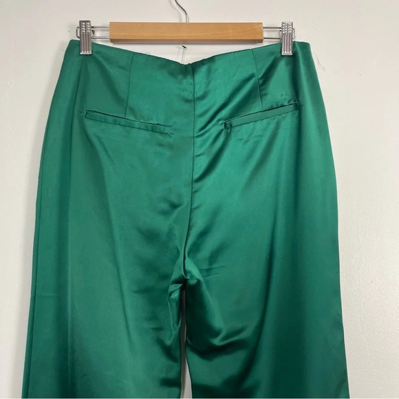 NEW Jason Wu Pants Womens 4 Green Silky Look Dress Pant - Picture 4 of 15
